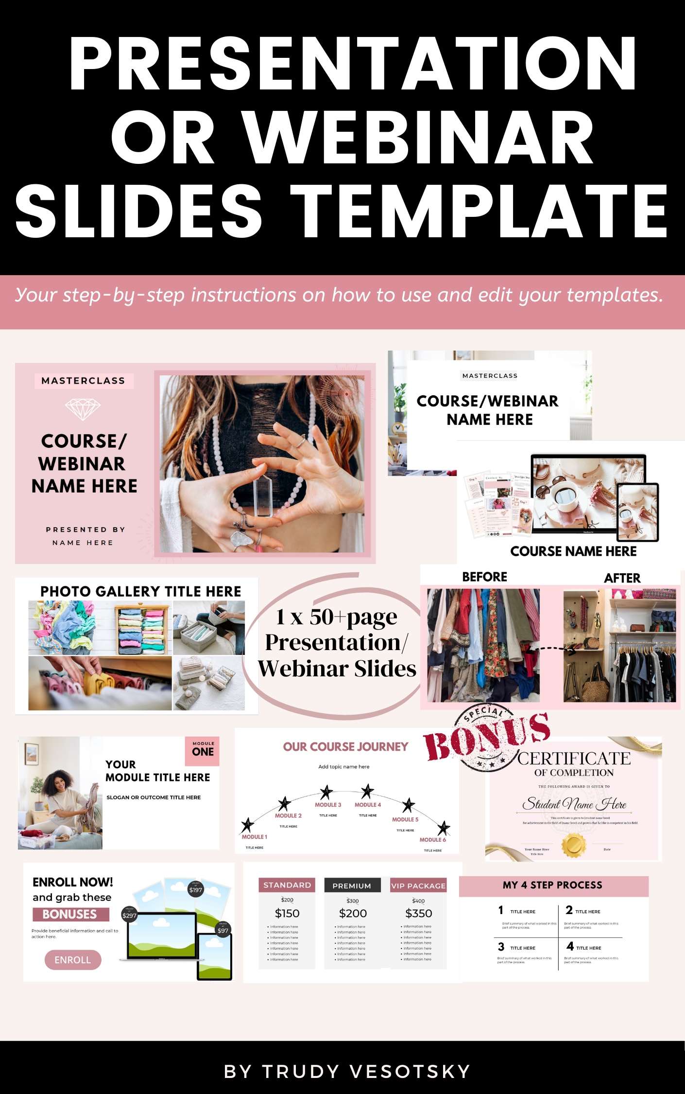 Presentation/Webinar and Presentation Slides Canva Template