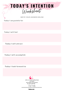 Intention Worksheet